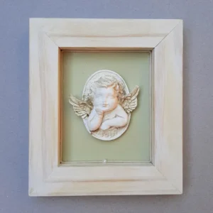 Ángel en relieve enmarcado